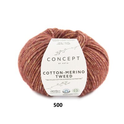 Cotton merino tweed