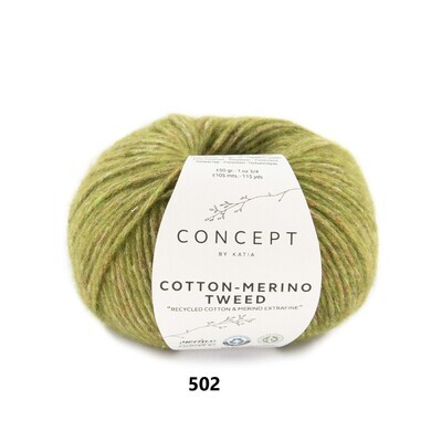 Cotton merino tweed