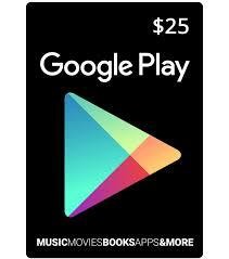 Google Play Card 25$