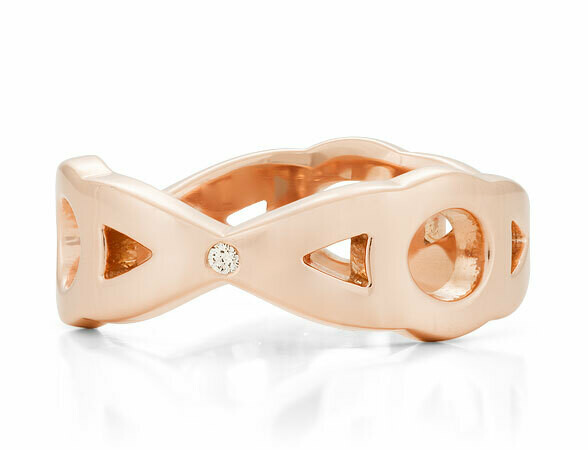 l'Amour—Rose Gold with Diamond-7mm