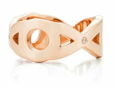 l'Amour—Rose Gold with Diamond-10mm