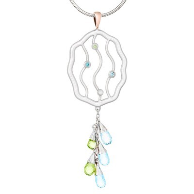 Amalfi—Silver/Colored Diamonds