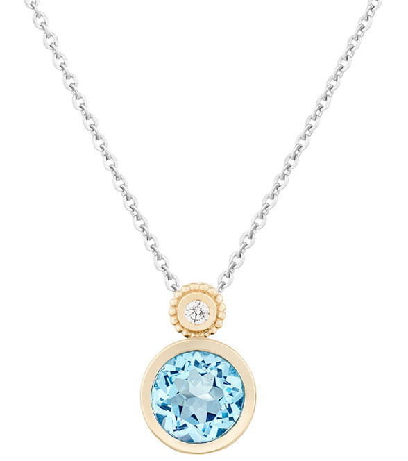 CC Tuileries©—Yellow Gold with Sky Blue Topaz