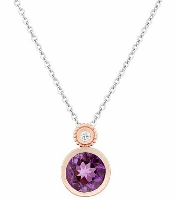 Tuileries—Rose Gold with Amethyst