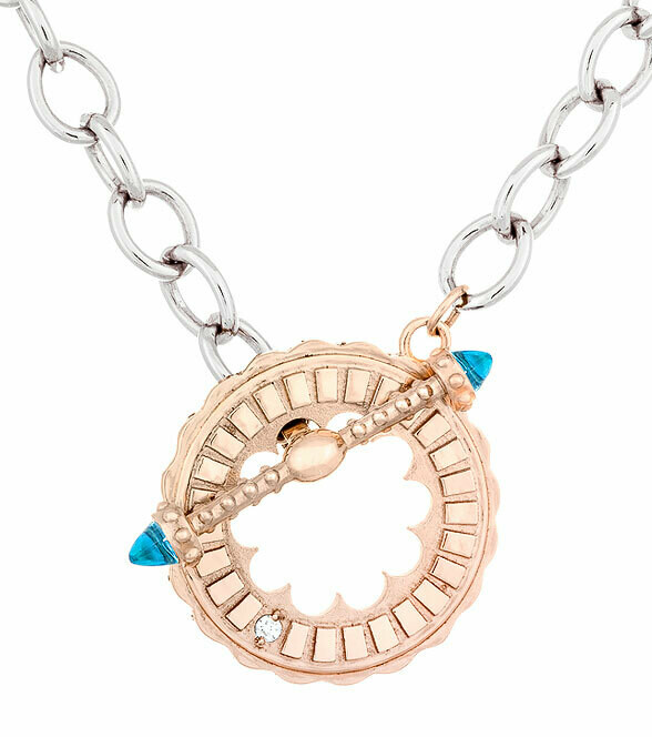 CC Sacré-Coeur©—Rose Gold & Blue Topaz Bracelet/Necklace