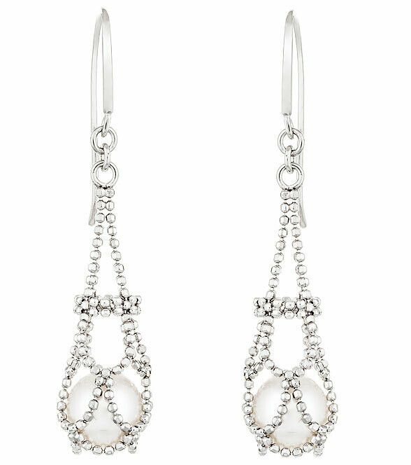 Imperial Lace Pearl Earrings