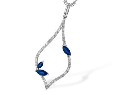 Sapphire & Diamond Pendant