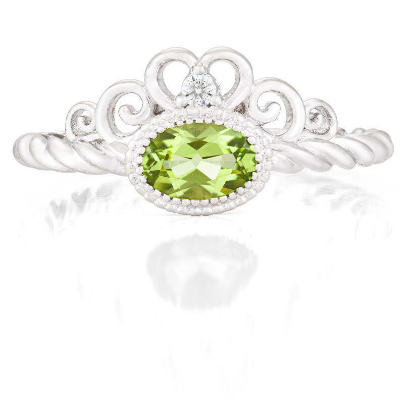 CC Galway Ring—White Gold with Peridot