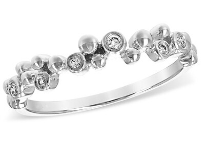 "Bubbles" Diamond Ring