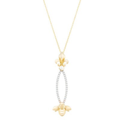 French Bee Pendant—Yellow Gold