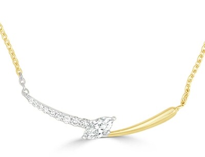 Diamond Bolt Necklace
