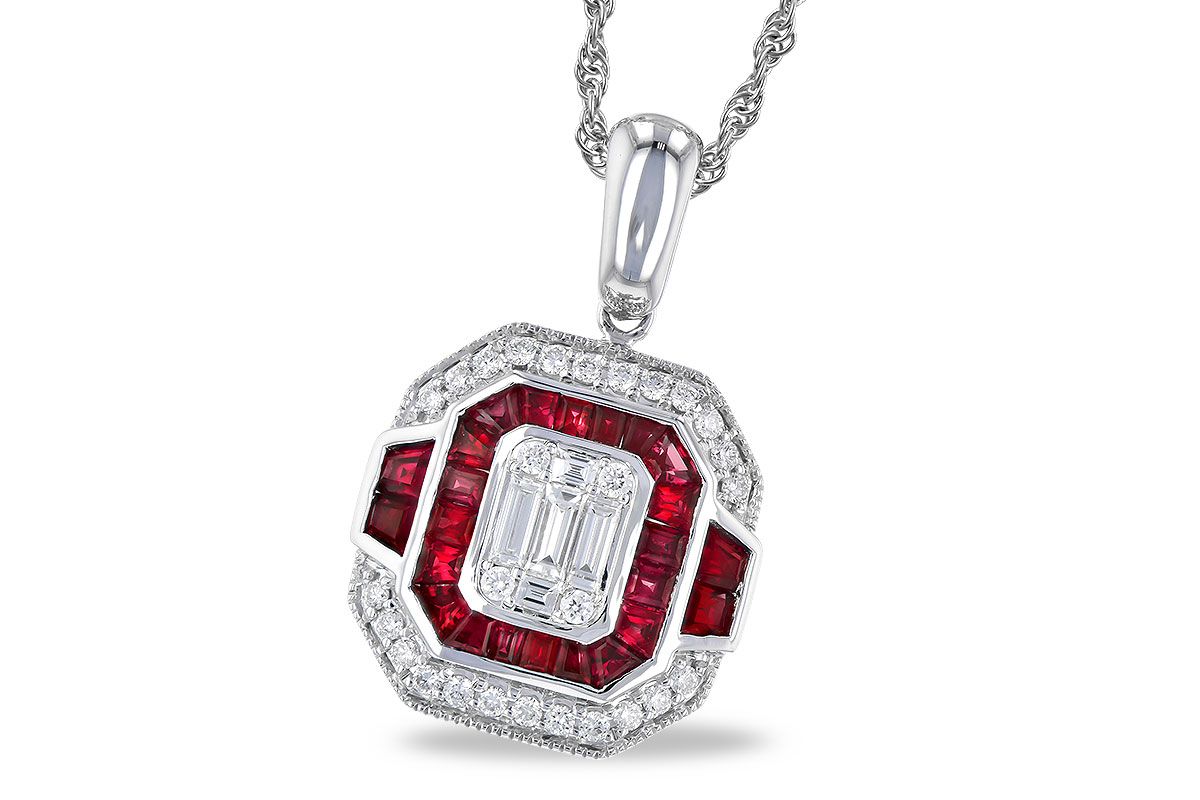 Ruby and Diamond Pendant