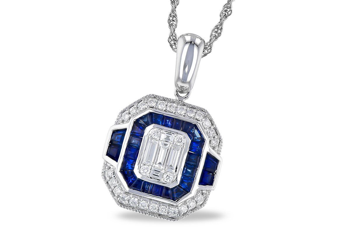 Sapphire and Diamond Pendant
