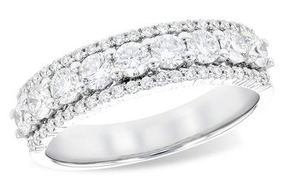 Three Row Diamond Band
