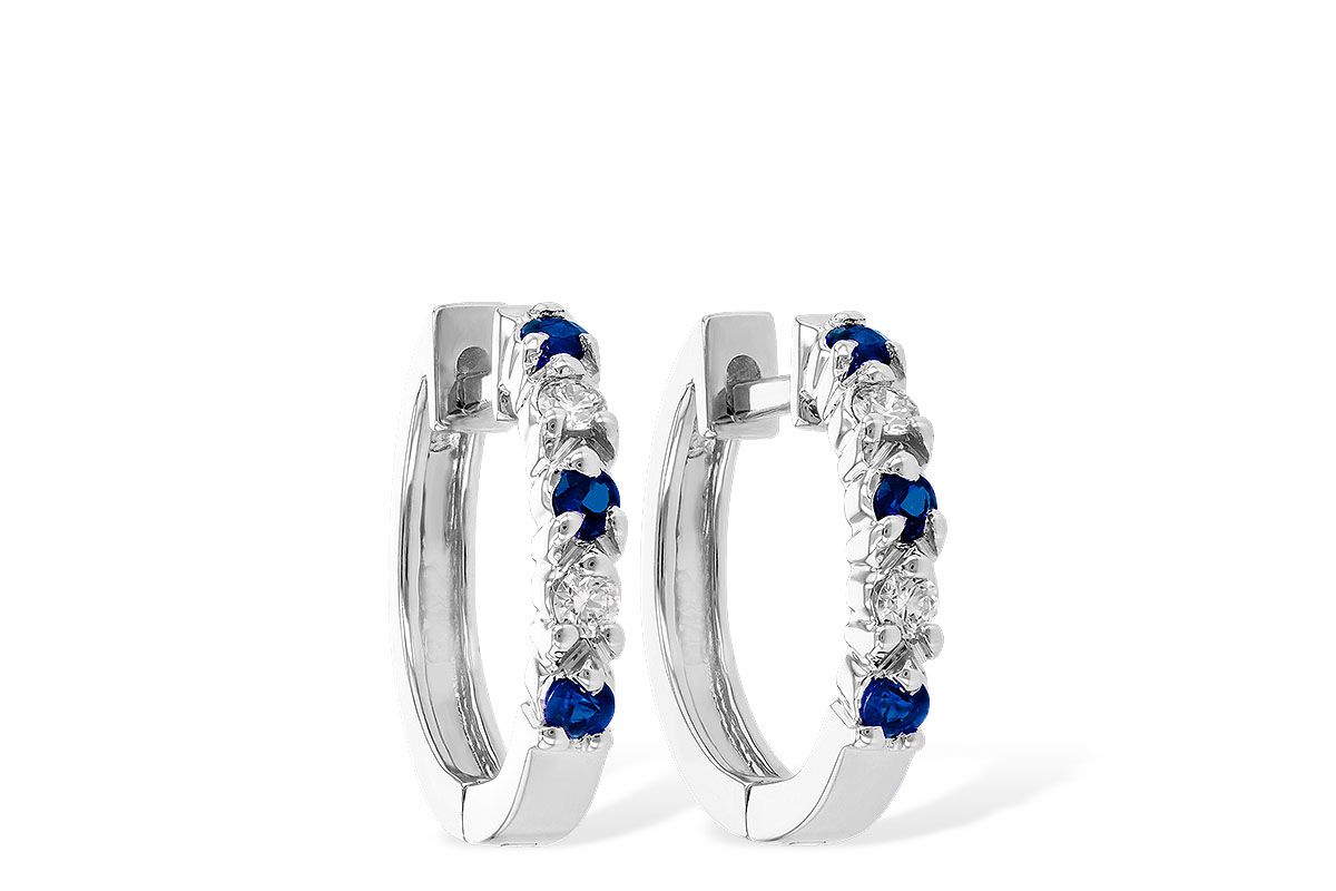 Diamond & Sapphire Earrings