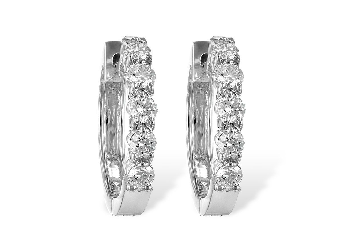 Diamond Hoop Earrings