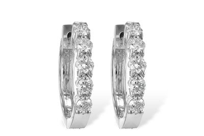 Diamond Hoop Earrings