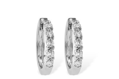 Diamond Hoop Earrings