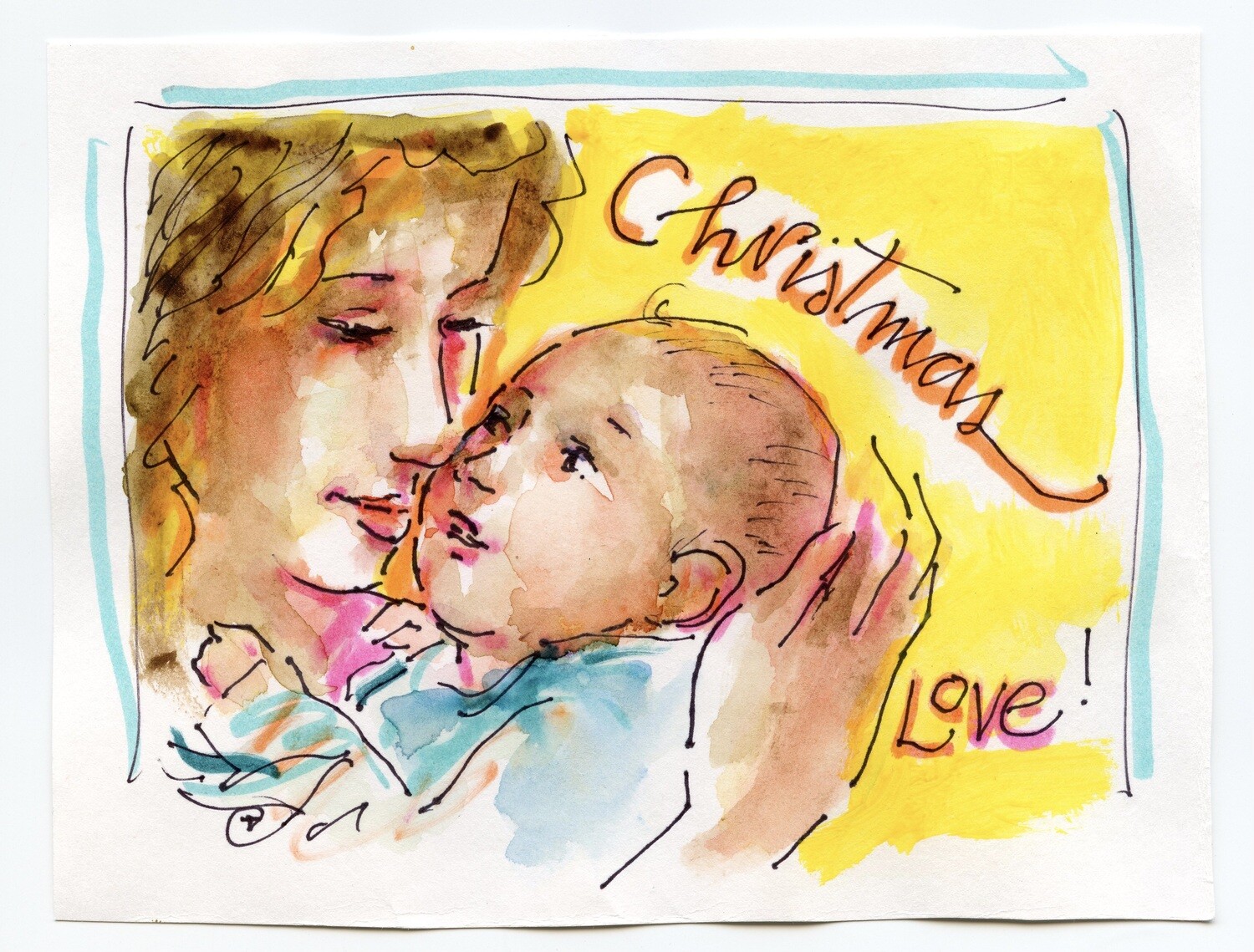 Tim Trapolin Mary with Baby Christmas Cards (Pack of 10)