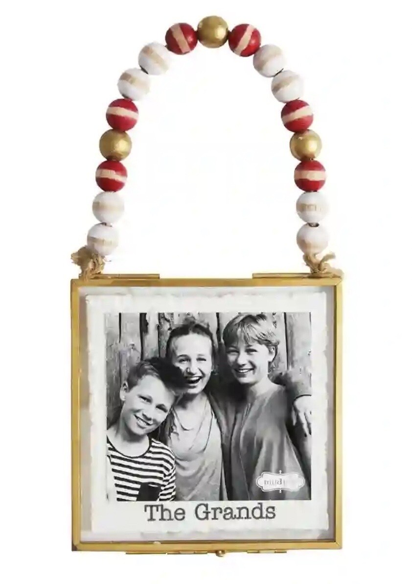 The Grands Beaded 3x3 Ornament