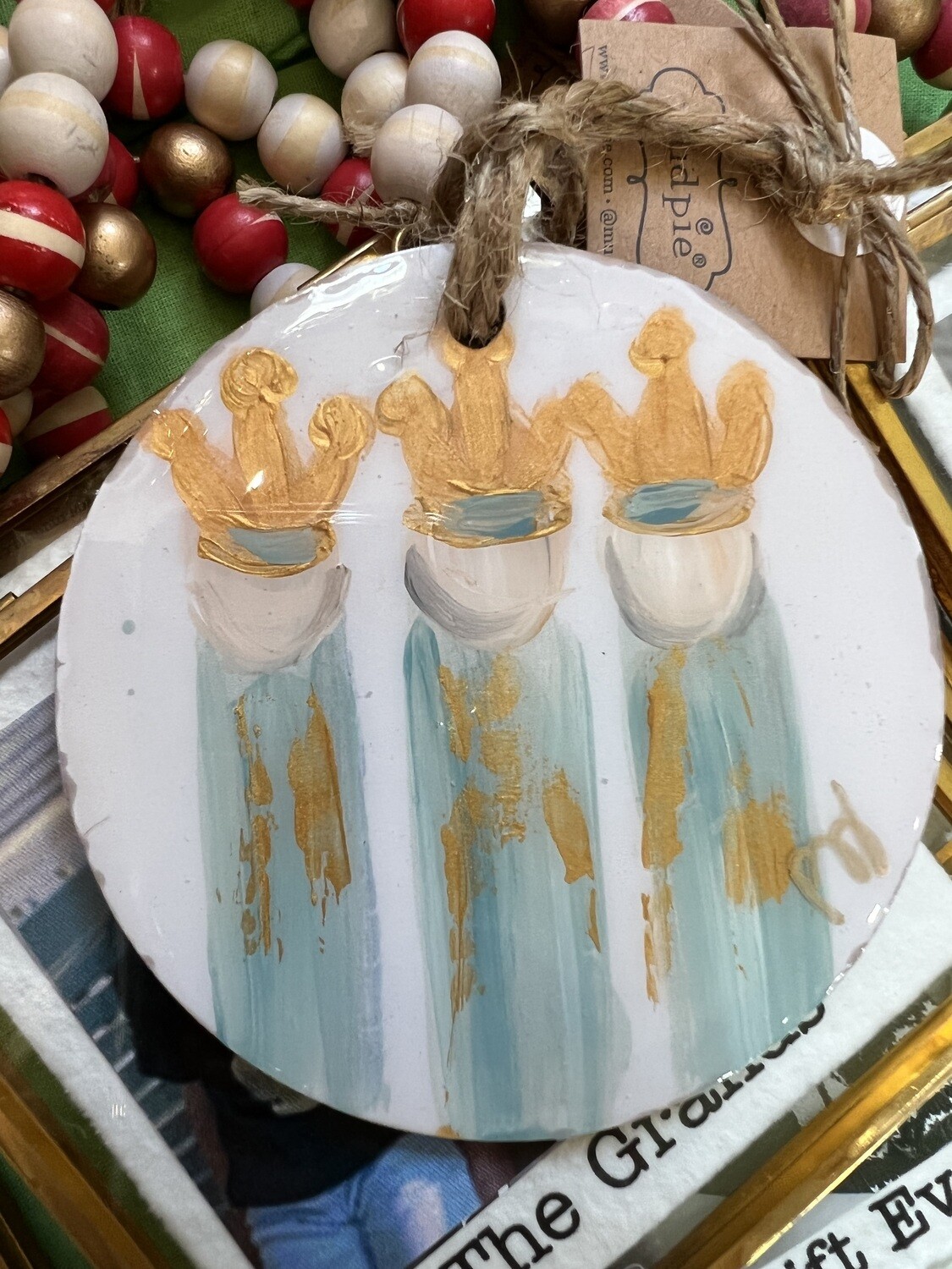 Three Kings Wood Ornament