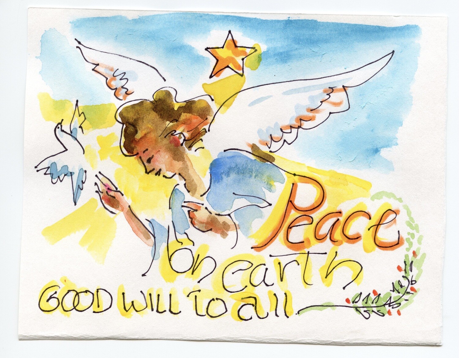 Peace on Earth Tim Trapolin Christmas Cards