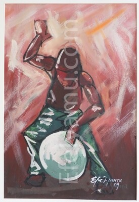Drumer- Oil Painting on Canvas- Available in Prints