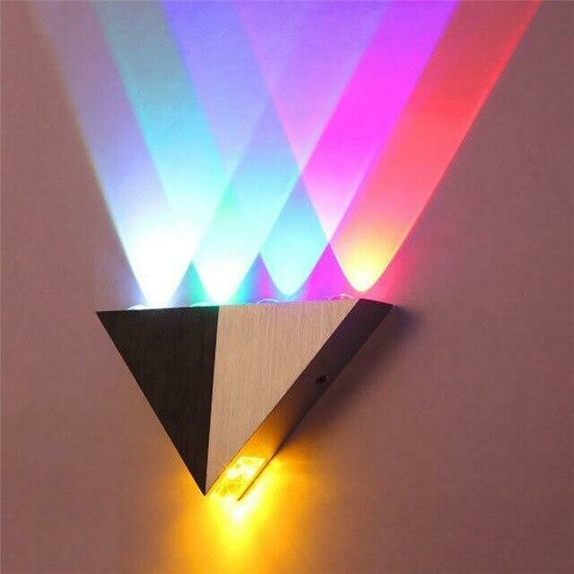 ZjRigh Aluminum Red Green Blue led wall light 5W Epsitar chip high power led fixtures indoor decoration lights for KTV/BAR/Home