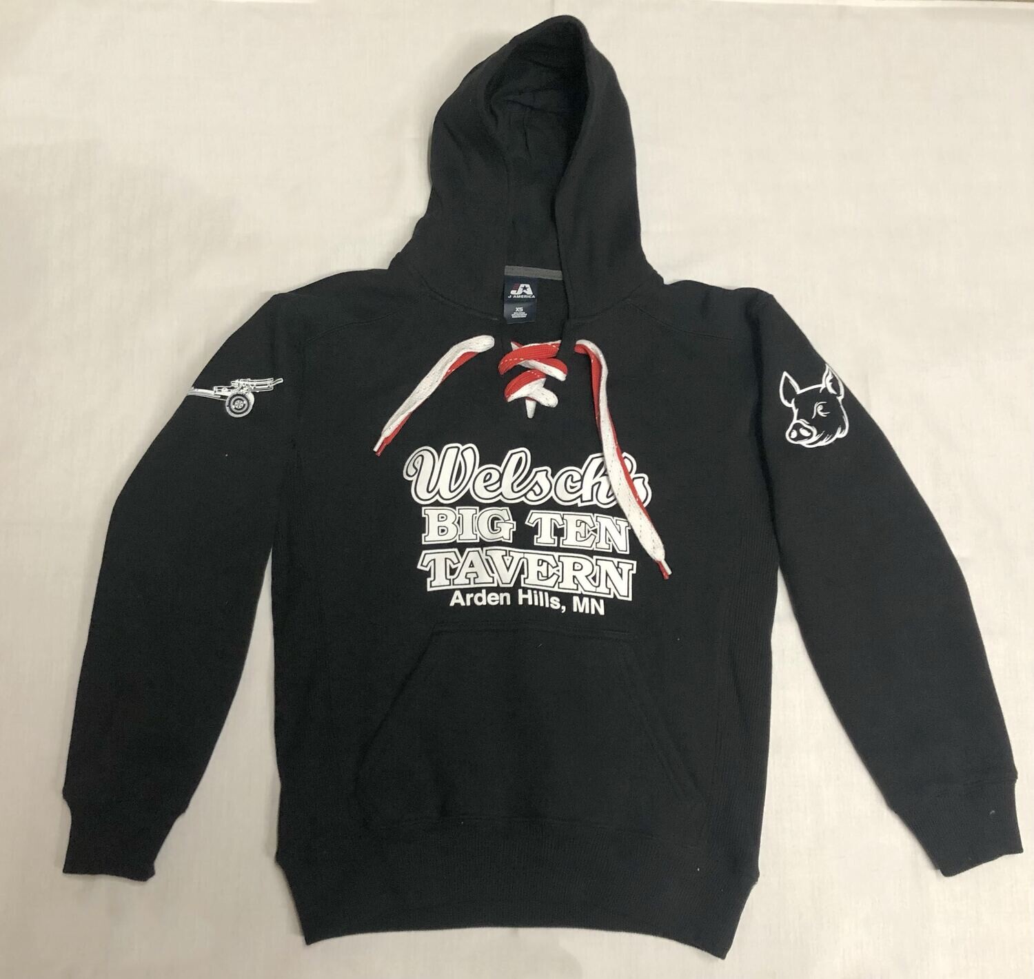 Black Hooded Sweatshirt 
X- LARGE