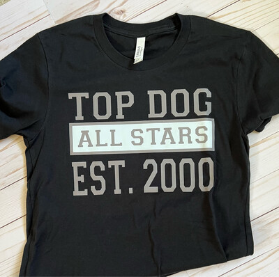 Canva Tee- Top Dog All Stars