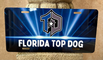 Top Dog Logo License Plate/Decorative Hanger