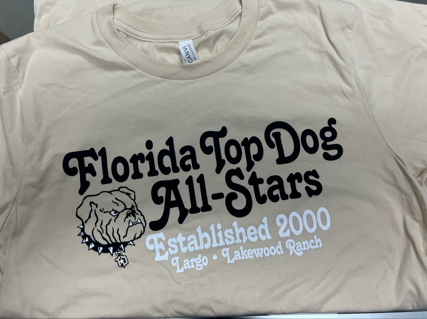 Top Dog EST. Tan Tee, Size: YS
