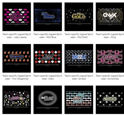 Team Specific Items for Pre-Order