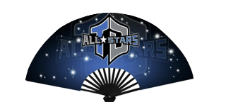 Custom Top Dog Accordion Hand Fans Custom Top Dog Accordion Hand Fans