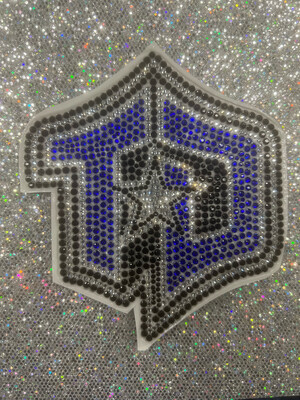 Rhinestone Car Decals- TD Logo