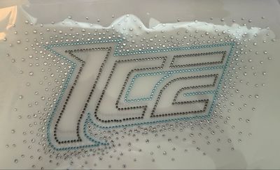 Rhinestone Team Name Decals