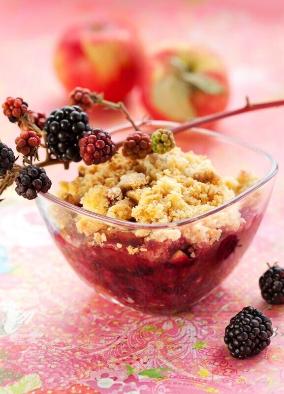 Blackberry and Apple Crumble