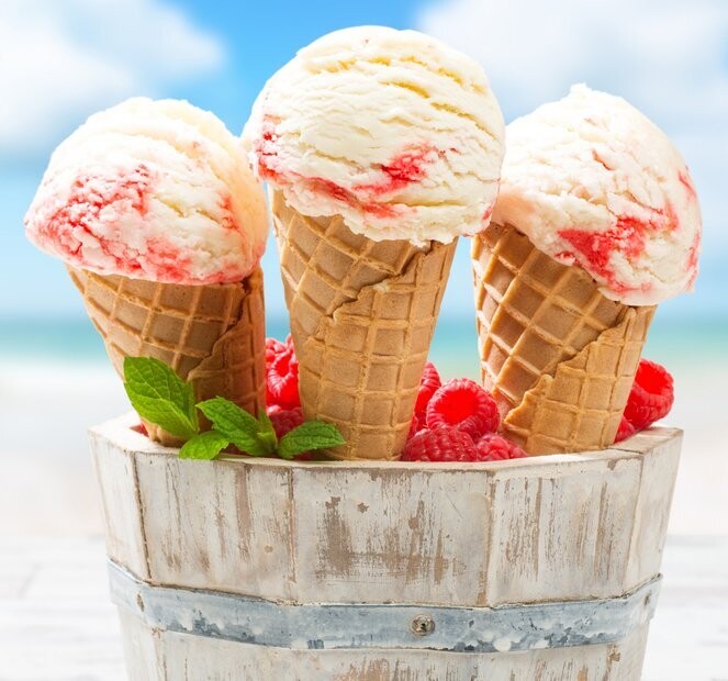 Raspberry Ripple Ice Cream