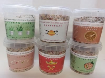 Natural Seasoned Sicilian Sea Salt blends
