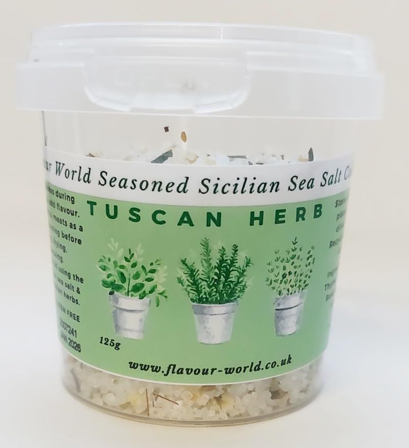Tuscan Herb Sicilian Sea Salt 125g