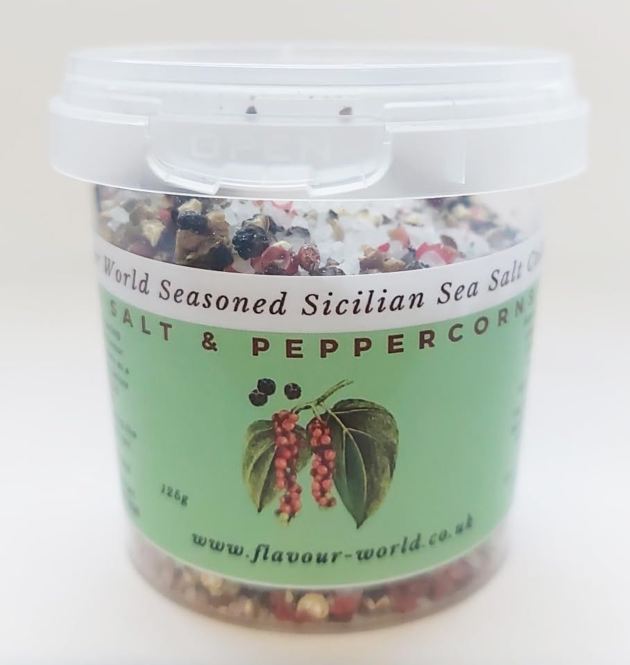 Salt & Peppercorn Sicilian Sea Salt