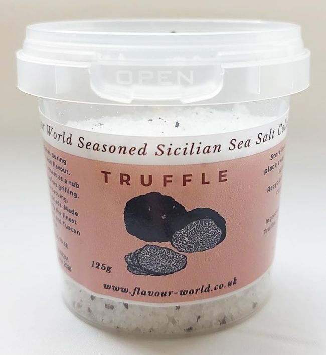 Black Truffle Sicilian Sea Salt 125g