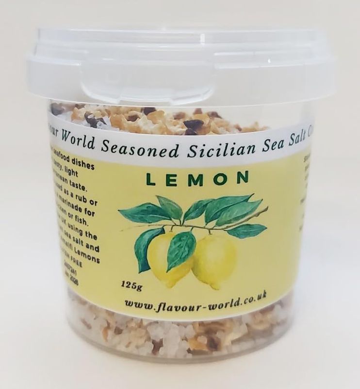 Lemon Sicilian Sea Salt 125g