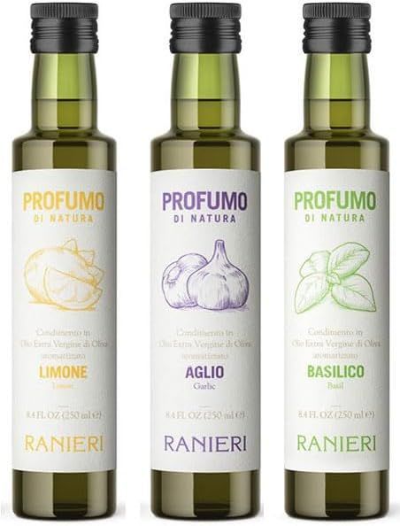 Ranieri Basil, lemon and Basil Infused Italian Extra Virgin Olive Oil 250ml