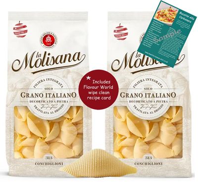 Conchiglioni Traditional Italian Giant dried Pasta Shells 2 x 500g packs Conchiglioni Traditional Italian Giant dried Pasta Shells 2 x 500g packs