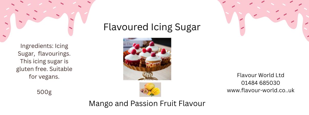 Mango and Passion Fruit Flavoured Icing