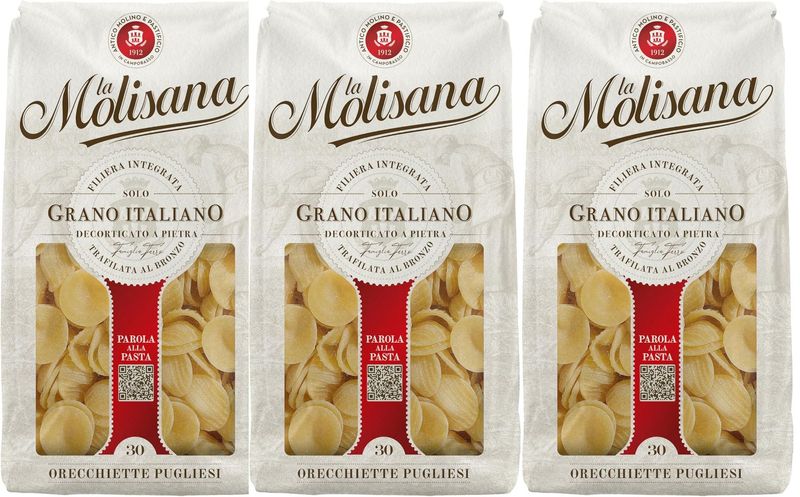 La Molisana Orecchiette Pugliesi No.30 Dried Pasta 1.5kg (3 x 500g)