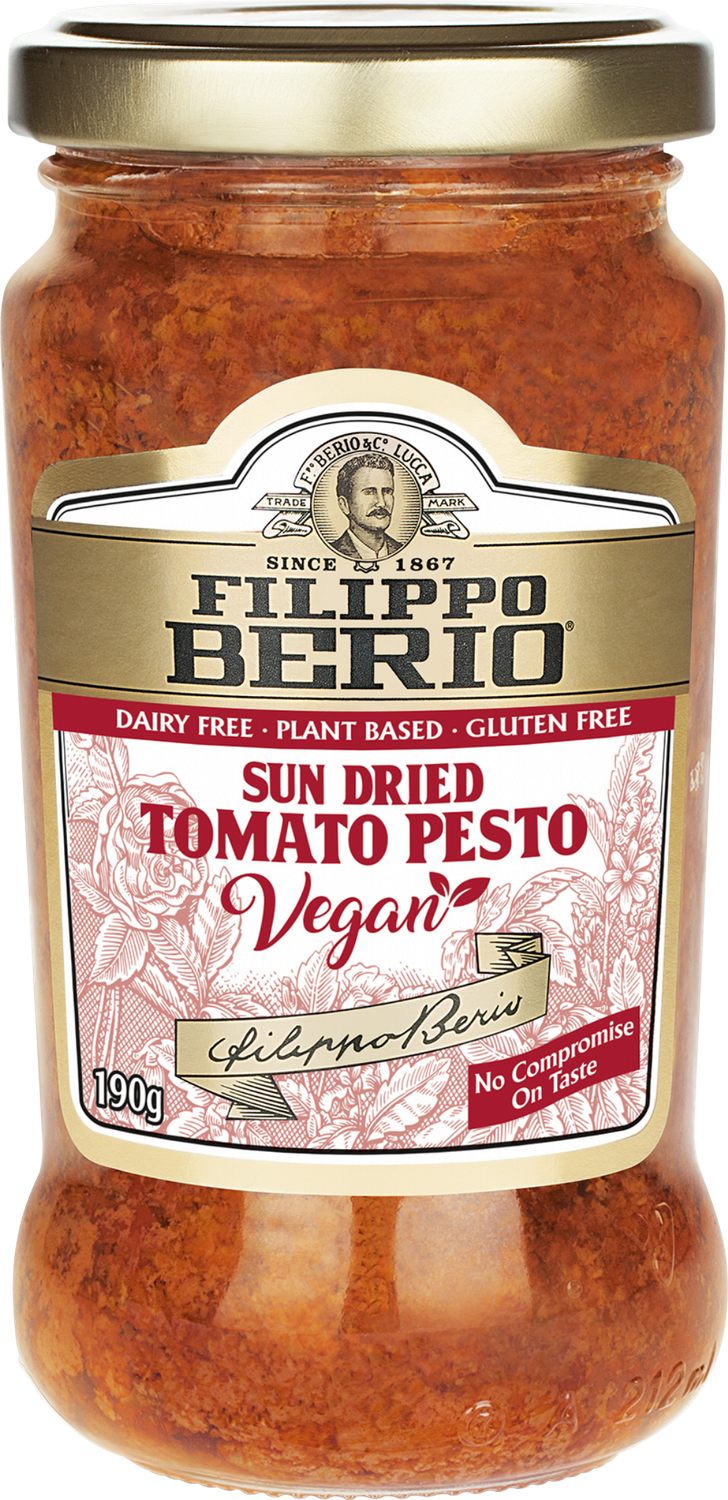 Filippo Berio Vegan Sun Dried Tomatol Pesto 190g
