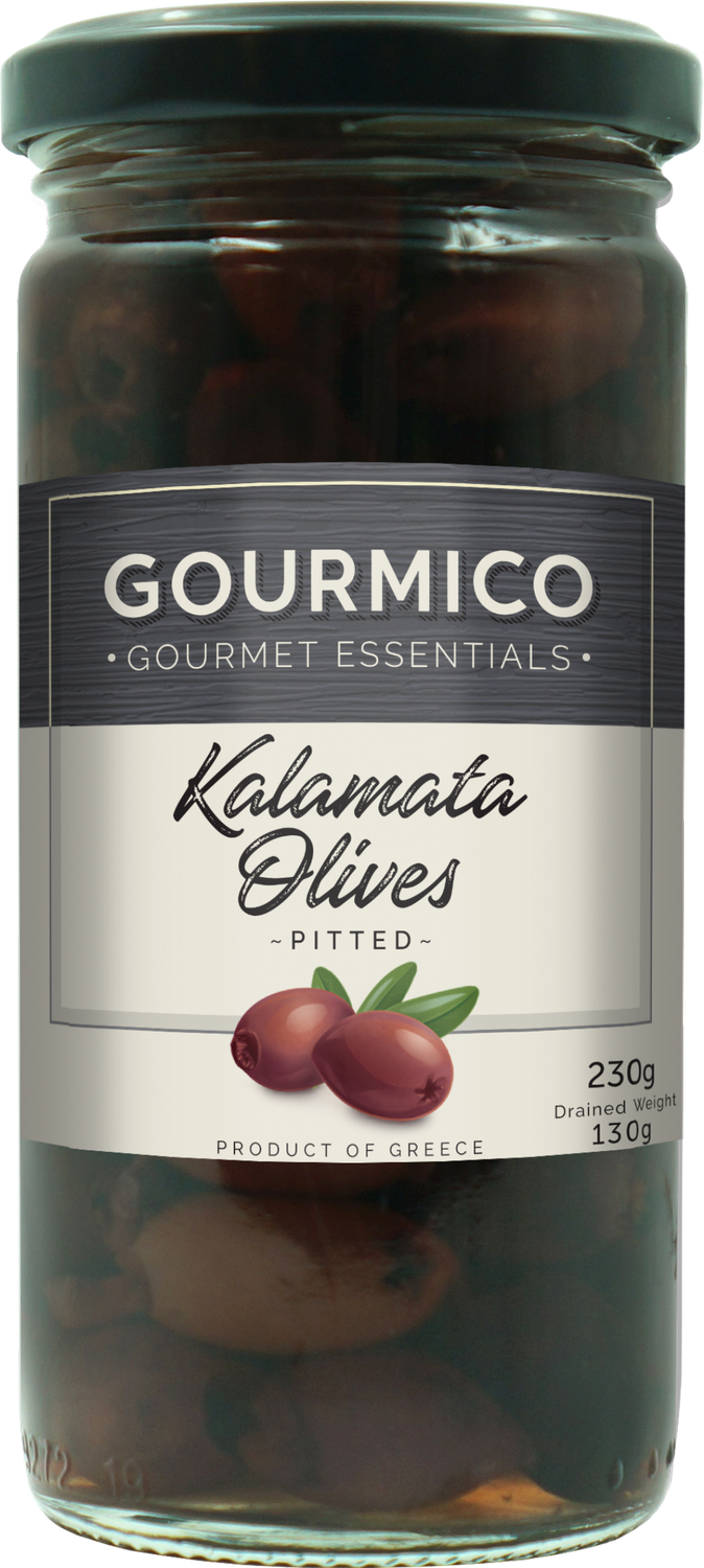 GOURMICO Pitted Greek Kalamata Olives 230g