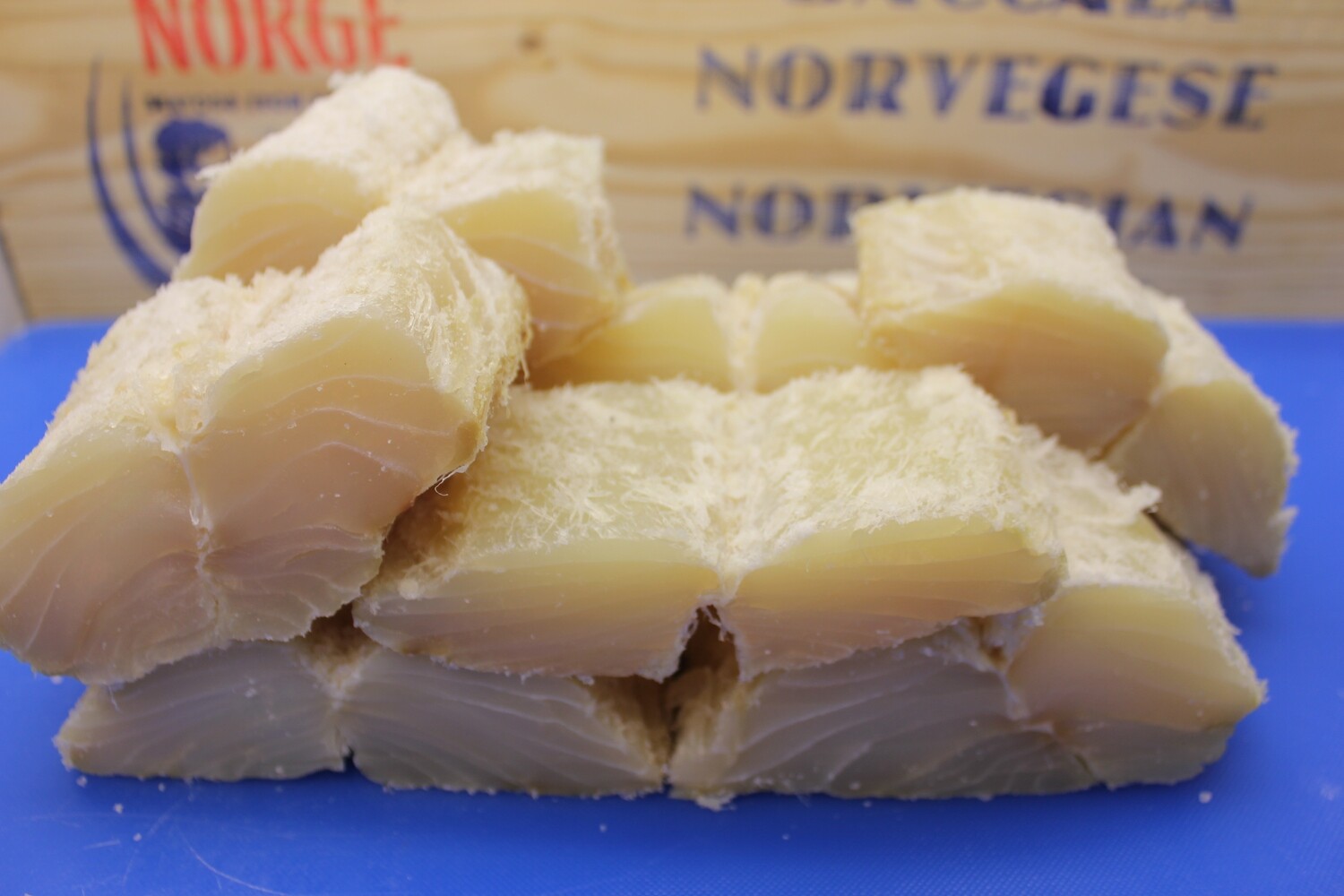 Klippfiskstykker à 1 KG (kr 410, pr. kg)